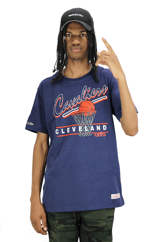 CAMISETA MITCHELL E NESS CLEVELAND CAVALIERS DRIVE TO THE BASKET AZUL - NewSkull