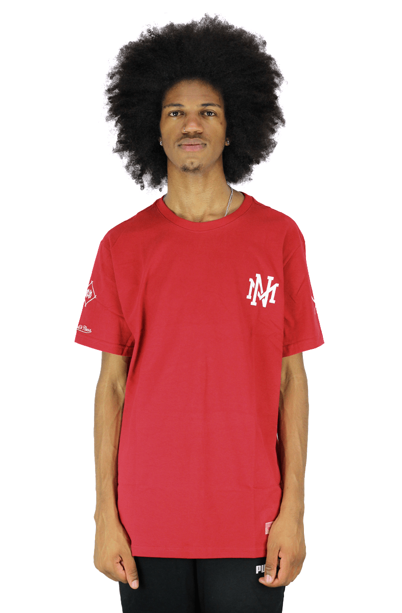 Camiseta Mitchell e Ness Interlock VERMELHA - NewSkull