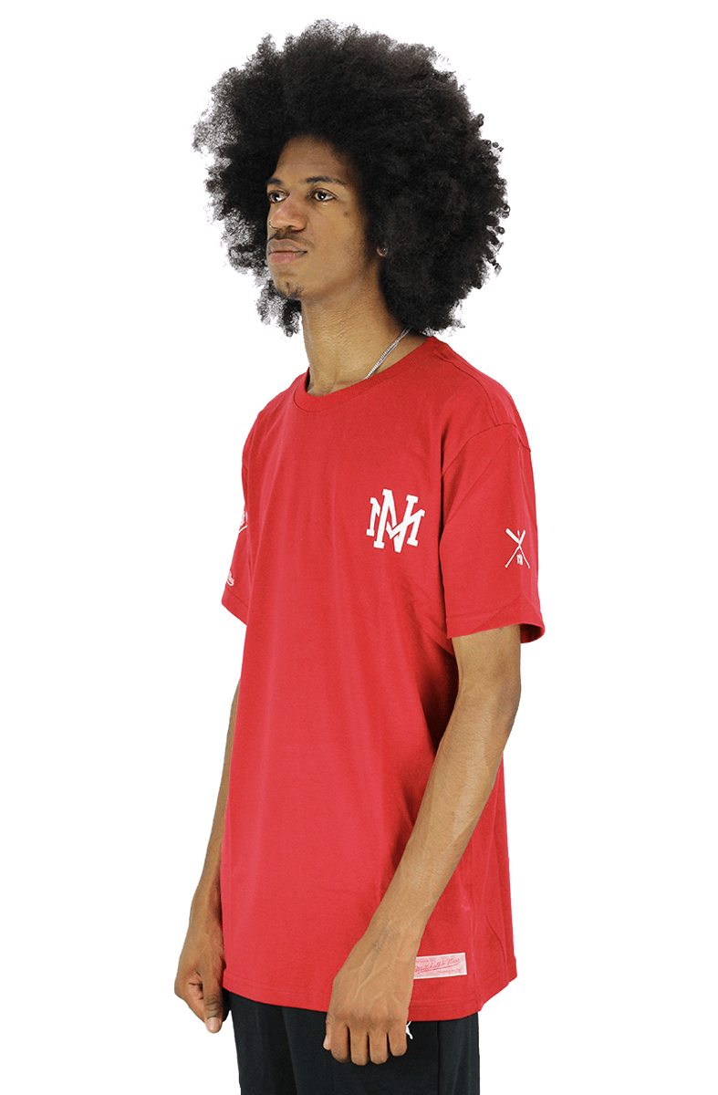 Camiseta Mitchell e Ness Interlock VERMELHA - NewSkull