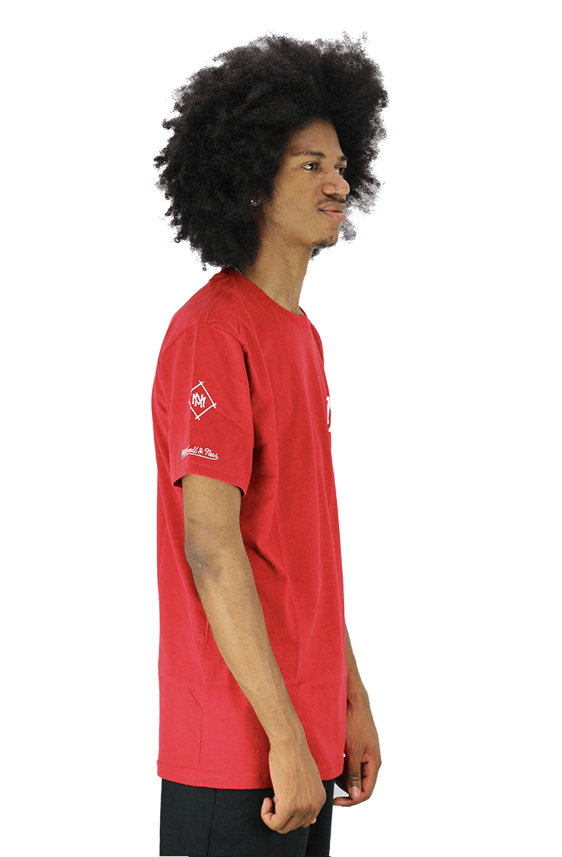 Camiseta Mitchell e Ness Interlock VERMELHA - NewSkull