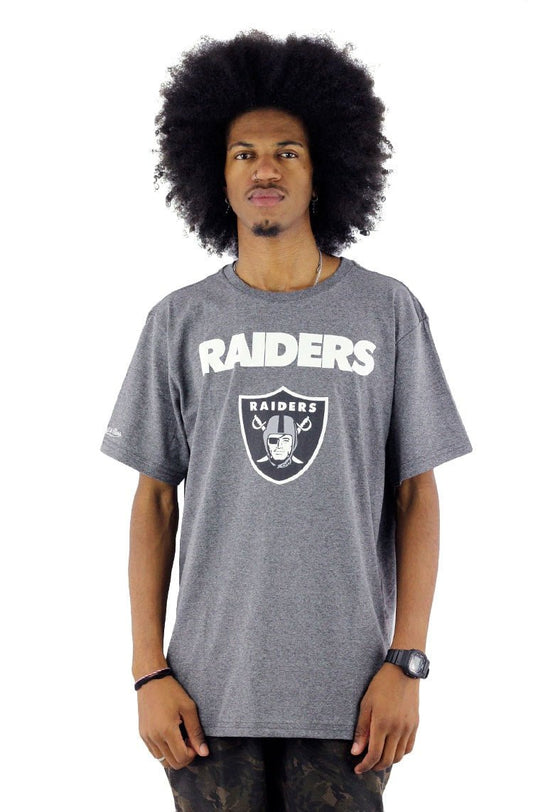 Camiseta Mitchell e Ness Raiders NFL Cinza - NewSkull
