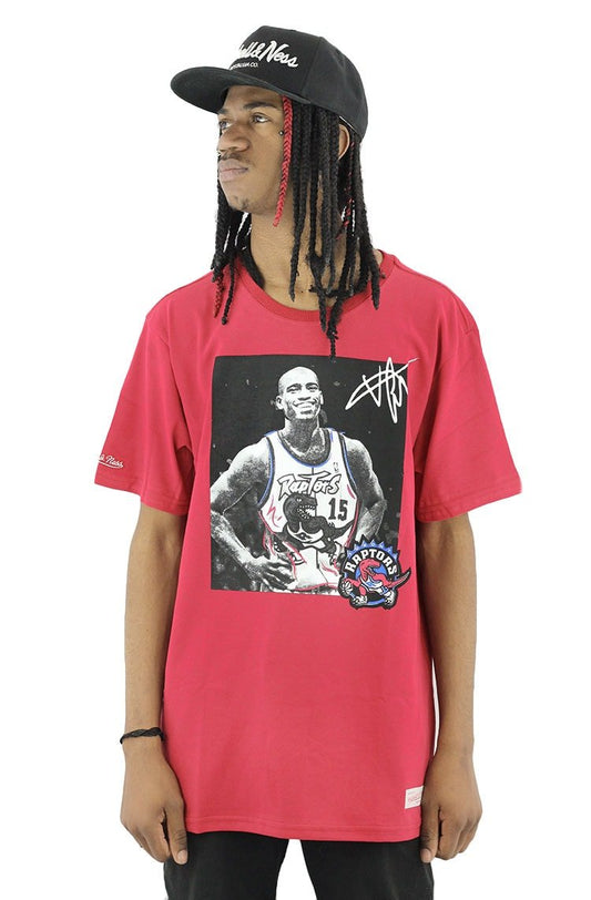 Camiseta Mitchell e Ness Raptors Vince Carter Vermelha - NewSkull