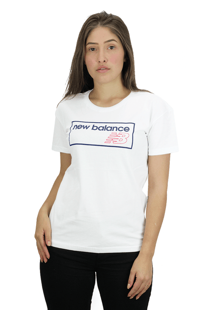 CAMISETA NEW BALANCE FEMININA NB ATHLETICS BRANCA - NewSkull