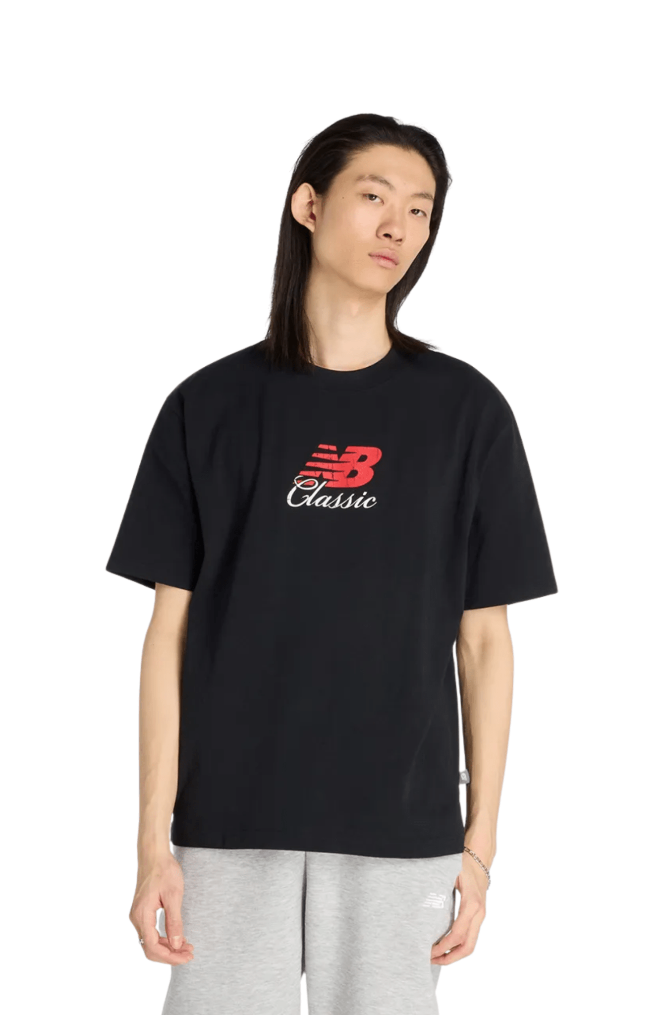 Camiseta New Balance Hoops Classic Masculino Preto - NewSkull