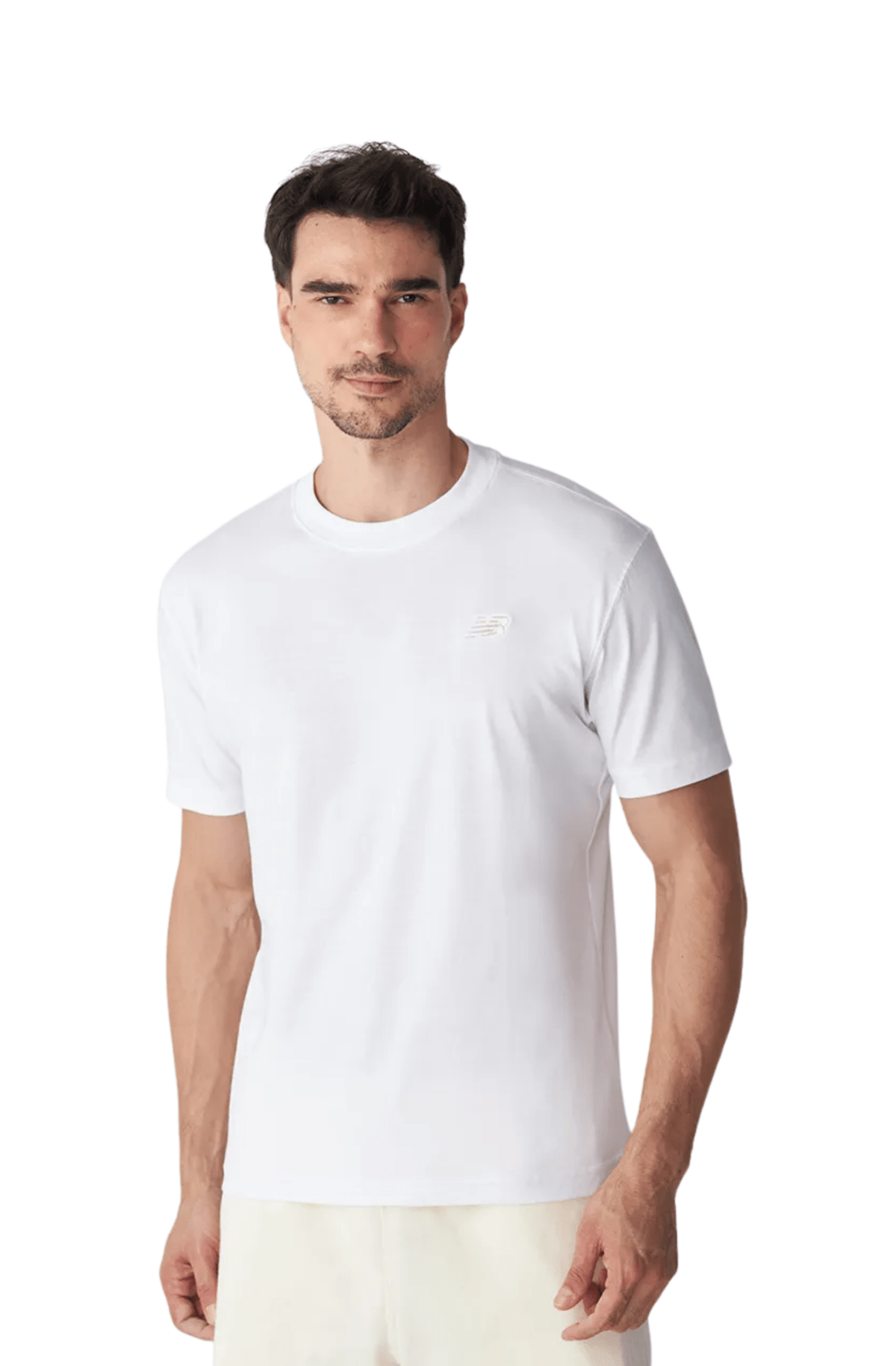Camiseta New Balance Small Logo Branco - NewSkull