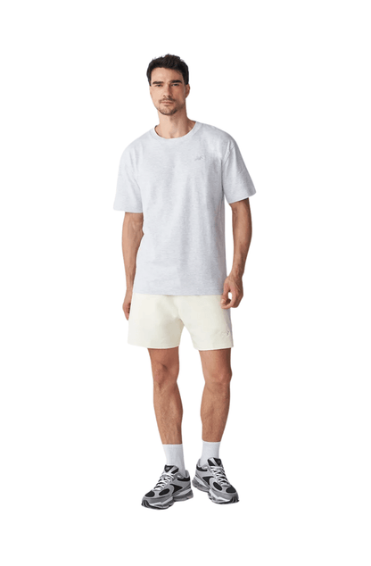 Camiseta New Balance Small Logo Cinza Mescla - NewSkull