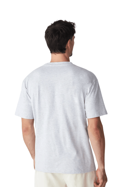 Camiseta New Balance Small Logo Cinza Mescla - NewSkull