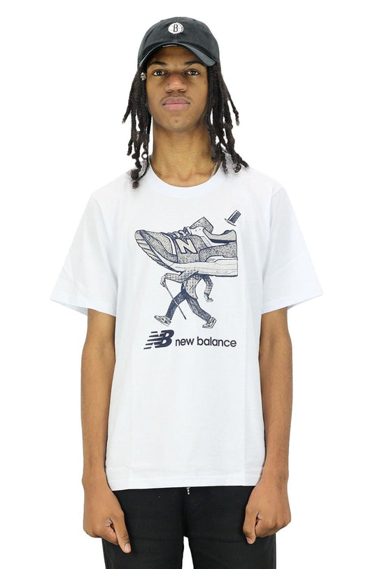 CAMISETA NEW BALANCE WALKER BRANCA - NewSkull