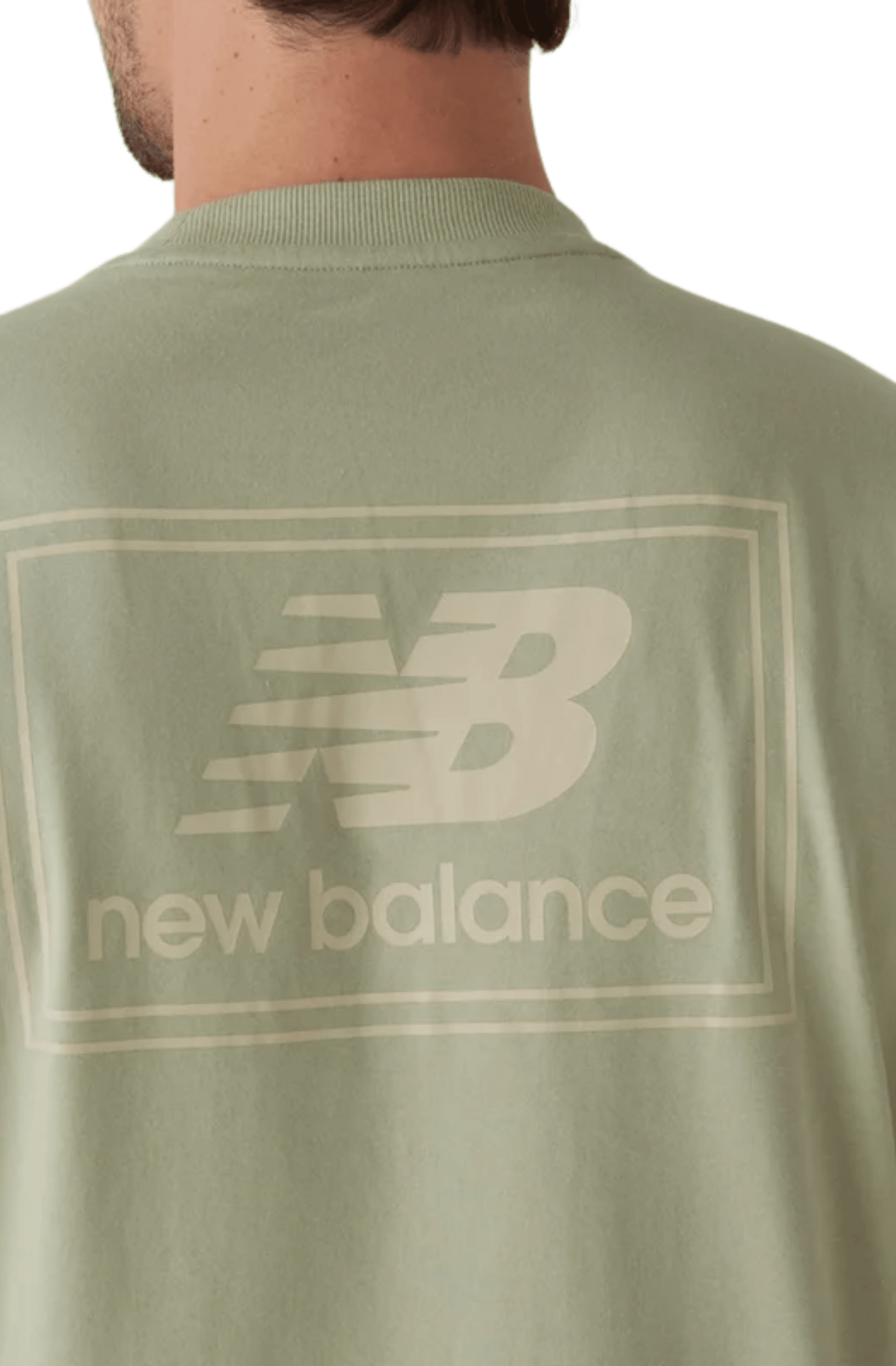 Camiseta New Balance Woven Label Verde - NewSkull