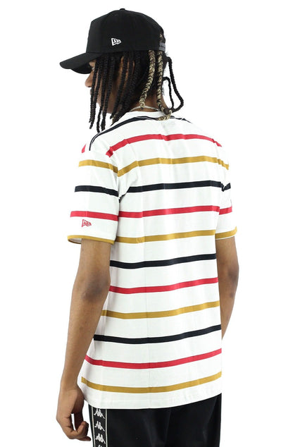 Camiseta NEW ERA Color Strip Chicago Bulls Branca - NewSkull