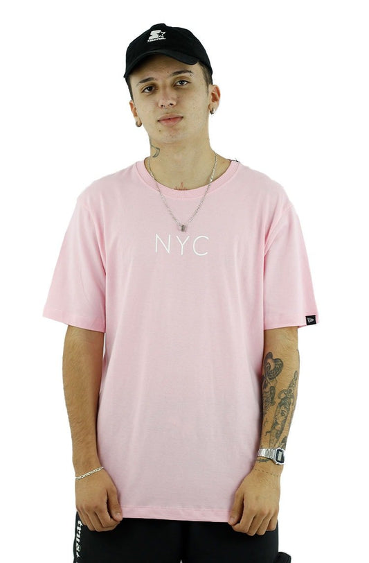 Camiseta New Era Core NY Rosa - NewSkull