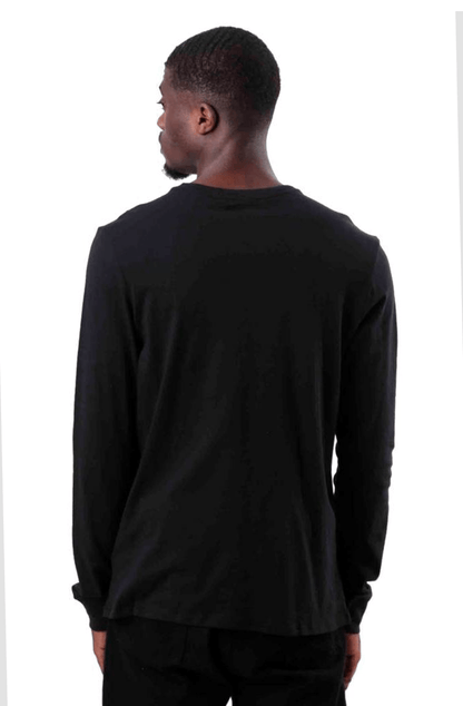 CAMISETA NIKE BOX LOGO MANGA LONGA PRETA - NewSkull