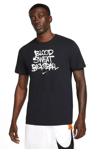 Camiseta Nike Dri - FIT "Blood, Sweat, Basketball Preto/Branco - NewSkull