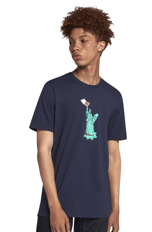 CAMISETA NIKE SB DRY PIZZA LIBERTY AZUL - NewSkull