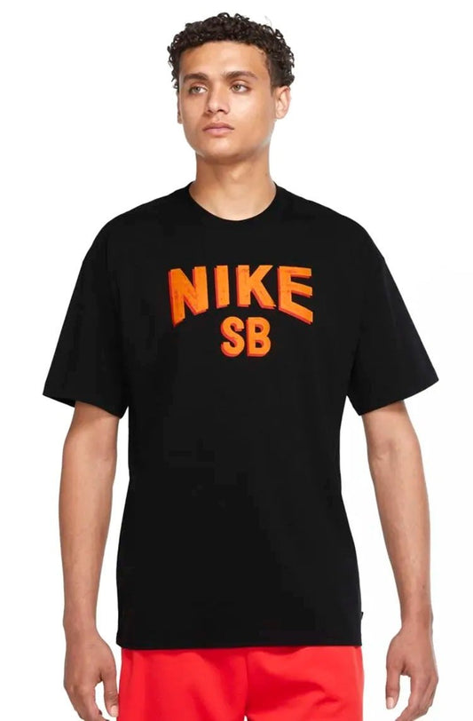 Camiseta Nike SB Preto/Laranja - NewSkull