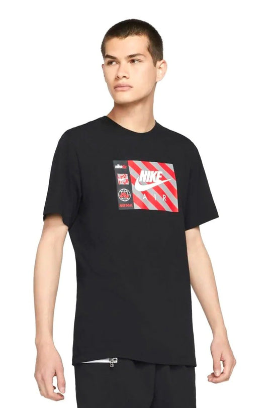 Camiseta Nike Sportswear Air Preta/Vermelha - NewSkull