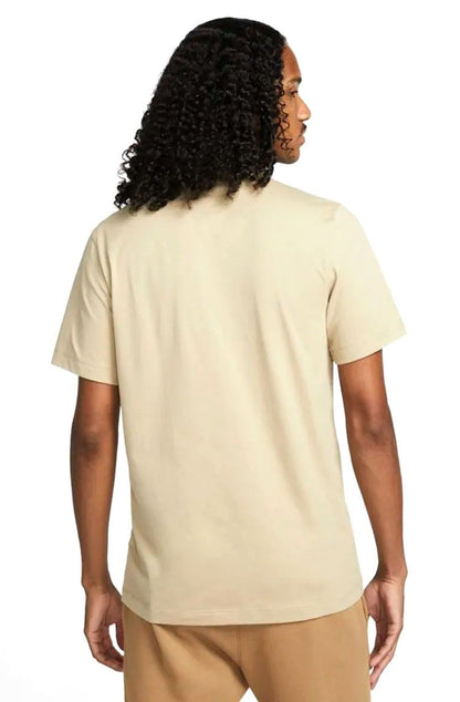 Camiseta Nike Sportswear Club Bege/Branco - NewSkull