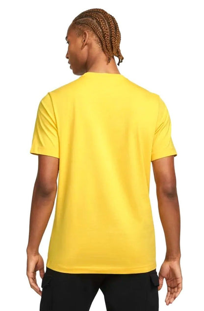 Camiseta Nike Sportswear Club Masculina Amarelo/Branco - NewSkull