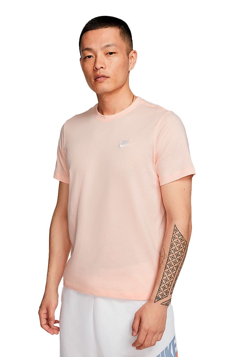 Camiseta Nike Sportswear Club Rosa - NewSkull