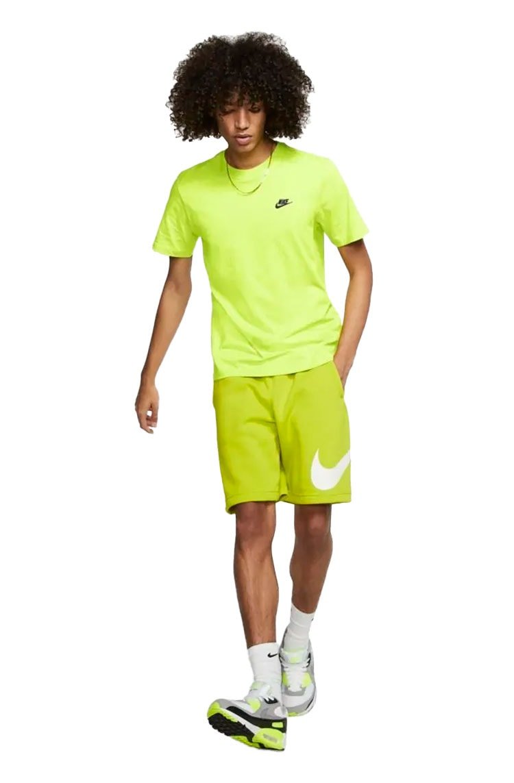 Camiseta Nike Sportswear Club Verde/Preta - NewSkull