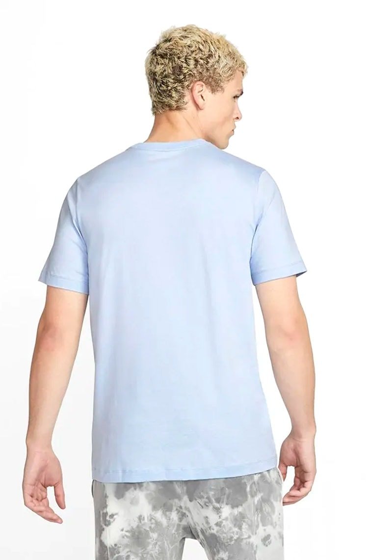 Camiseta Nike Sportswear Clube Azul/Preto - NewSkull