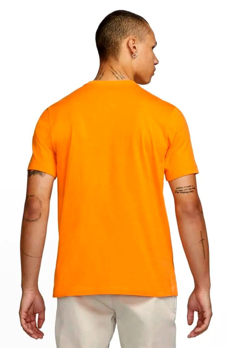 Camiseta Nike Sportswear Clube Laranja/Branco - NewSkull