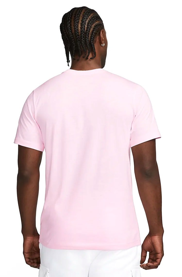 Camiseta Nike Sportswear Clube Rosa/Branco - NewSkull