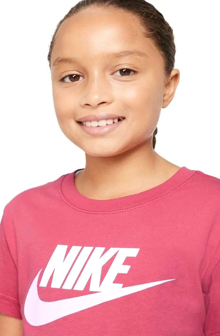 Camiseta Nike Sportswear Feminina Rosa/Branco - NewSkull