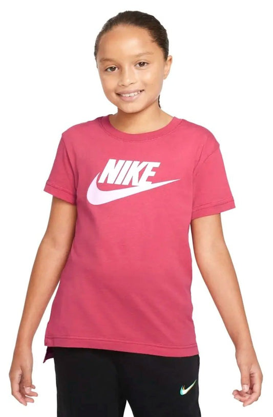 Camiseta Nike Sportswear Feminina Rosa/Branco - NewSkull