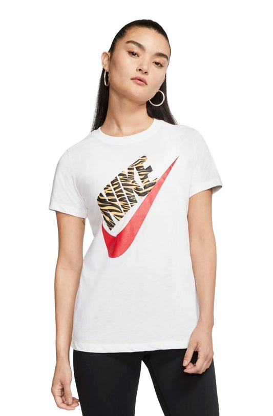 Camiseta NIKE Sportswear Futura Tiger Feminina Branca - NewSkull