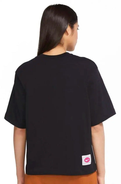 Camiseta Nike Sportswear Icon Clash Feminina Preto/Estampado - NewSkull