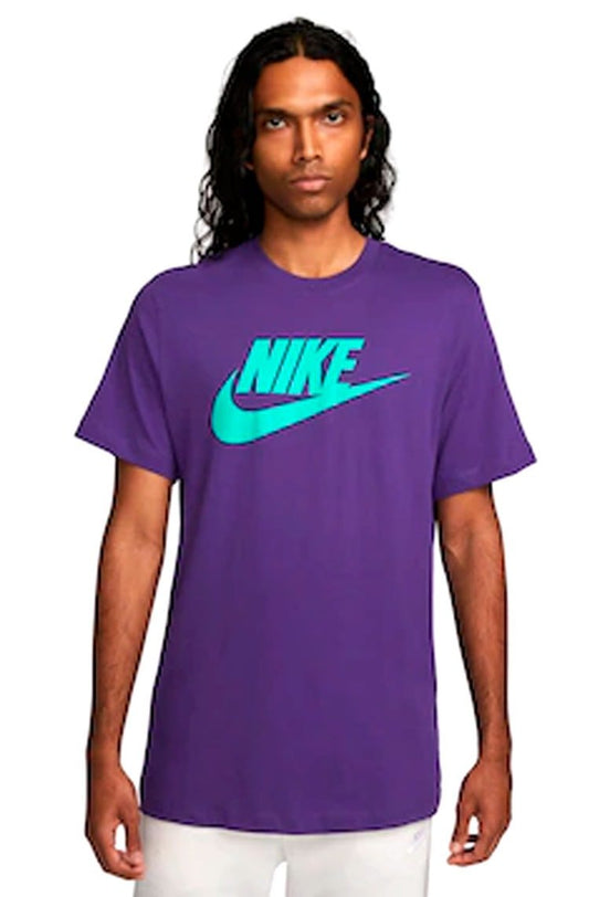 Camiseta Nike Sportswear Icon Futura Masculina Roxo/Verde - NewSkull