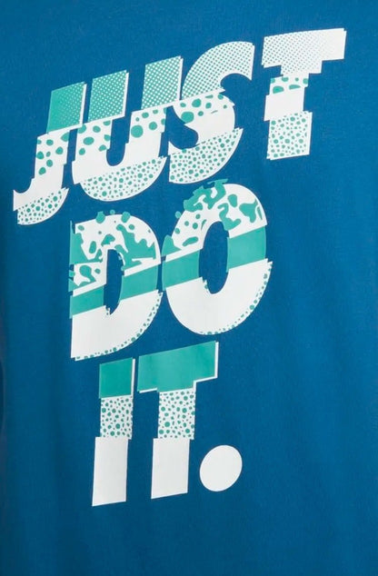 Camiseta Nike Sportswear "Just do It" Azul /Branco - NewSkull