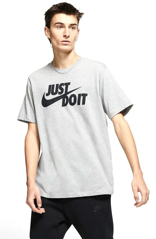 Camiseta Nike Sportswear Just Do It Masculina Cinza/Preto - NewSkull