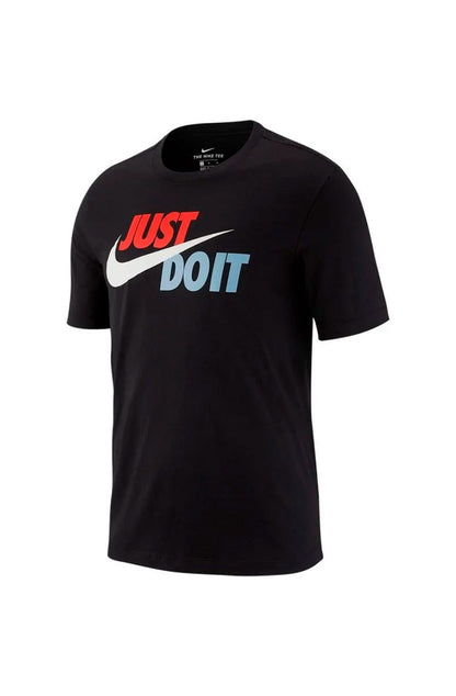 Camiseta Nike Sportswear "Just Do It" Preto/Vermelho/Azul - NewSkull