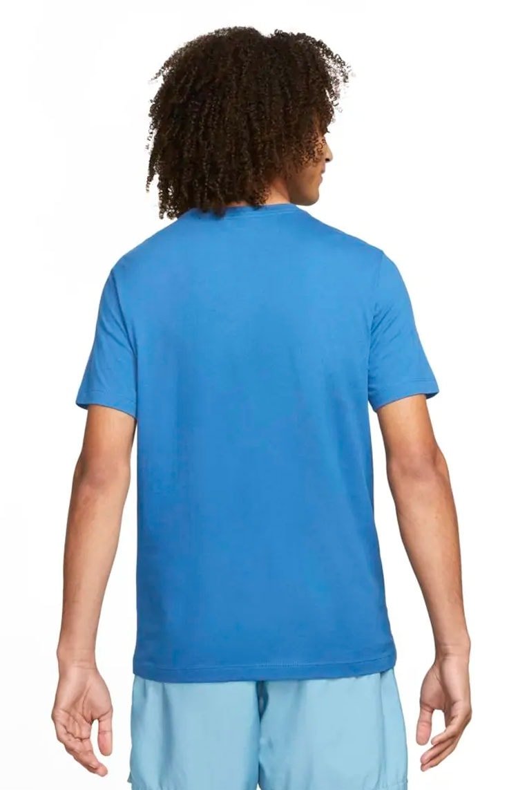 Camiseta Nike Sportswear Masculina Azul/Branco - NewSkull