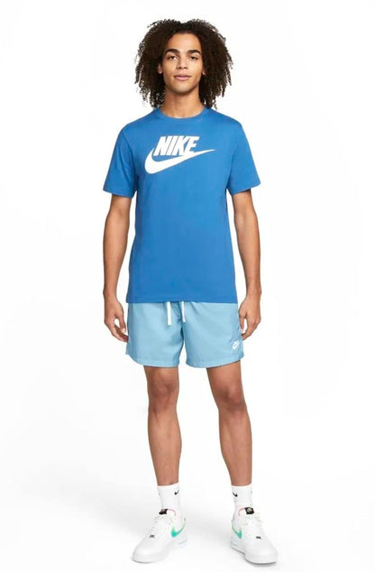 Camiseta Nike Sportswear Masculina Azul/Branco - NewSkull