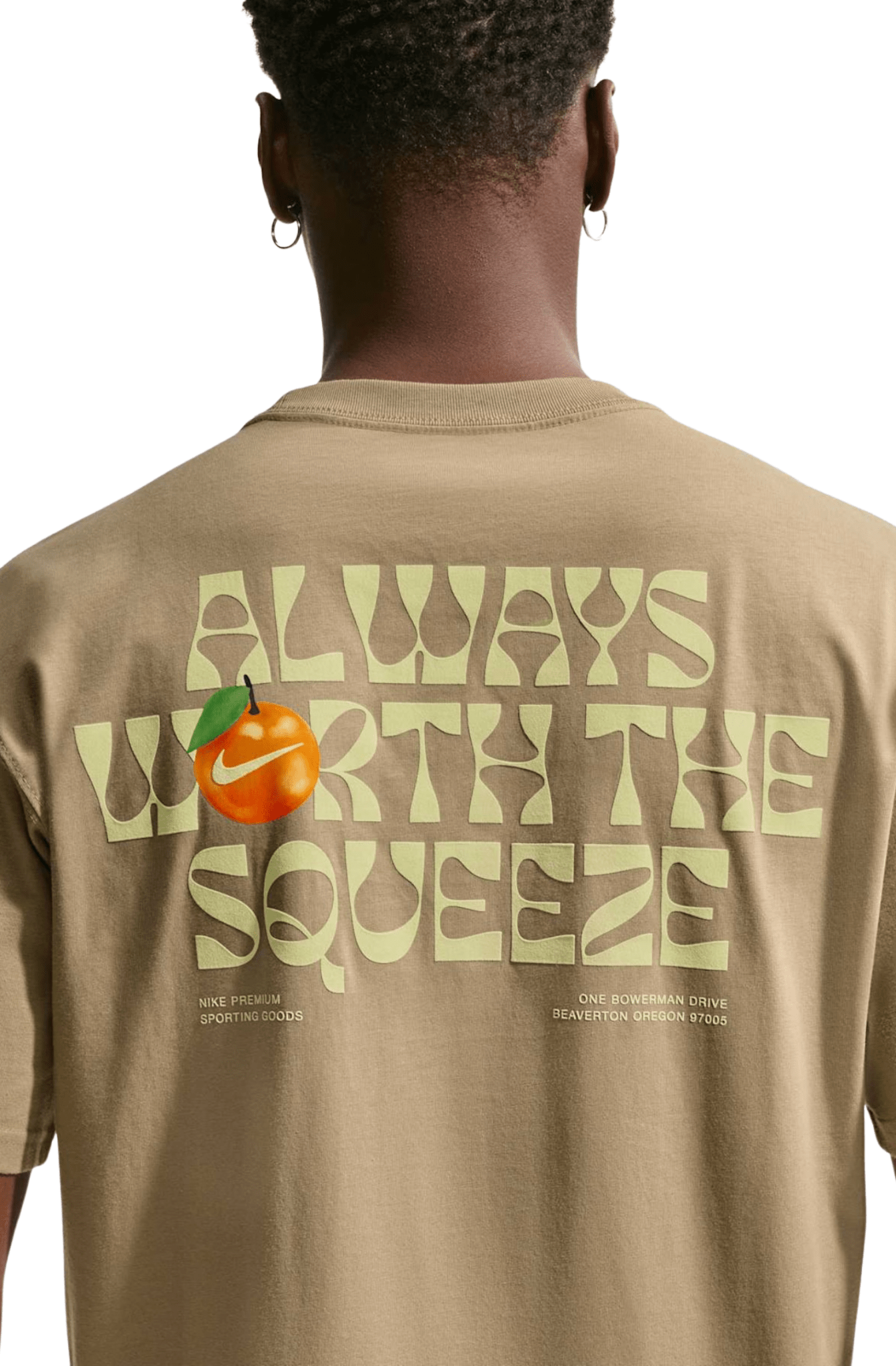 Camiseta Nike Sportswear Orange Unissex Bege - NewSkull