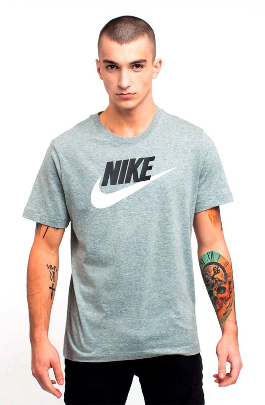 Camiseta NIKE Sportswear Tee Icon Futura Cinza/Branca - NewSkull