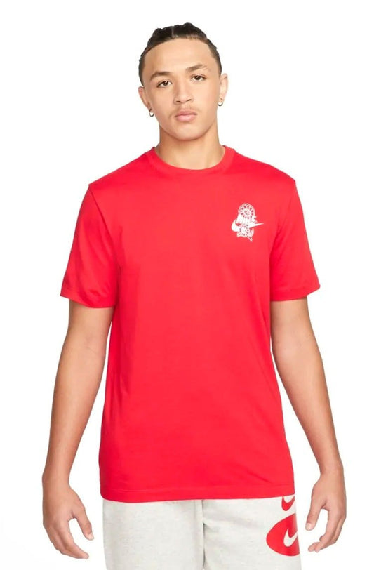 Camiseta Nike Sportswear Vermelho/Branco - NewSkull