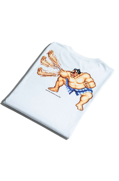 Camiseta OUS Street Fighter II Honda Branco - NewSkull