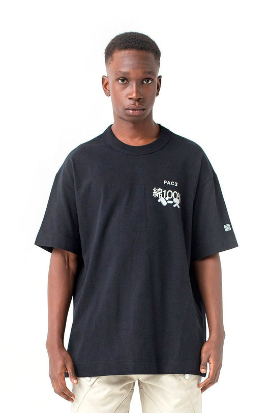 Camiseta PACE 100% Cotton Regular Preto - NewSkull
