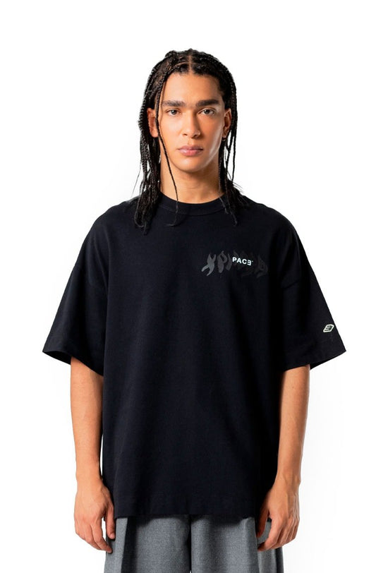 Camiseta PACE Aurora Oversized Preto - NewSkull