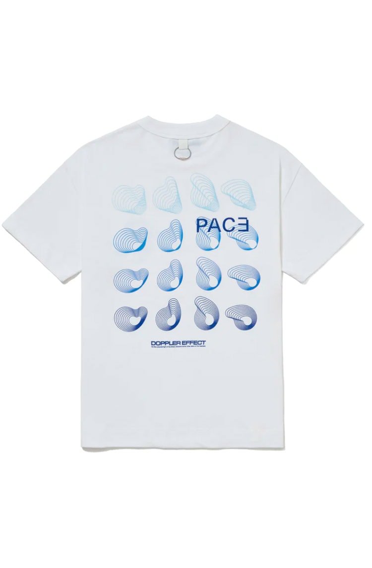 Camiseta PACE Doppler Effect Tee Stone Washed Off - White - NewSkull