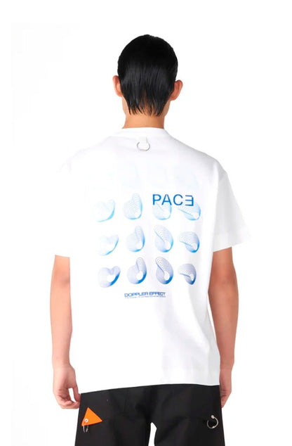 Camiseta PACE Doppler Effect Tee Stone Washed Off - White - NewSkull