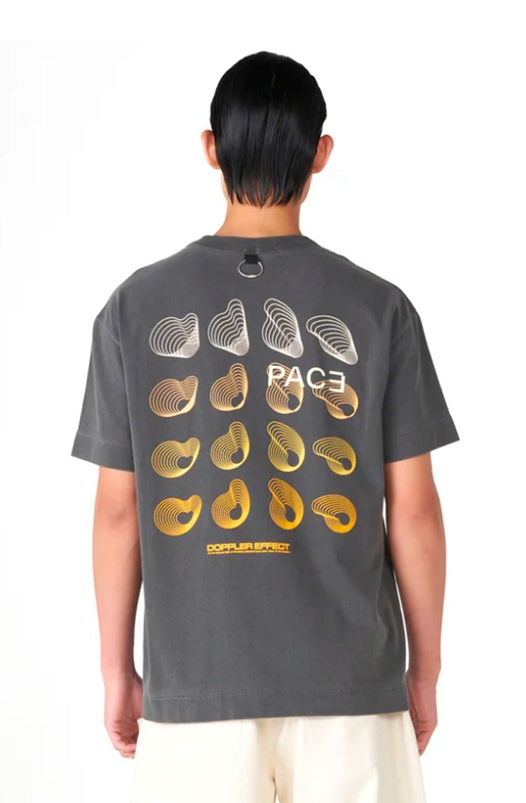 Camiseta PACE Doppler Effect Tee Stone Washed Preto - NewSkull