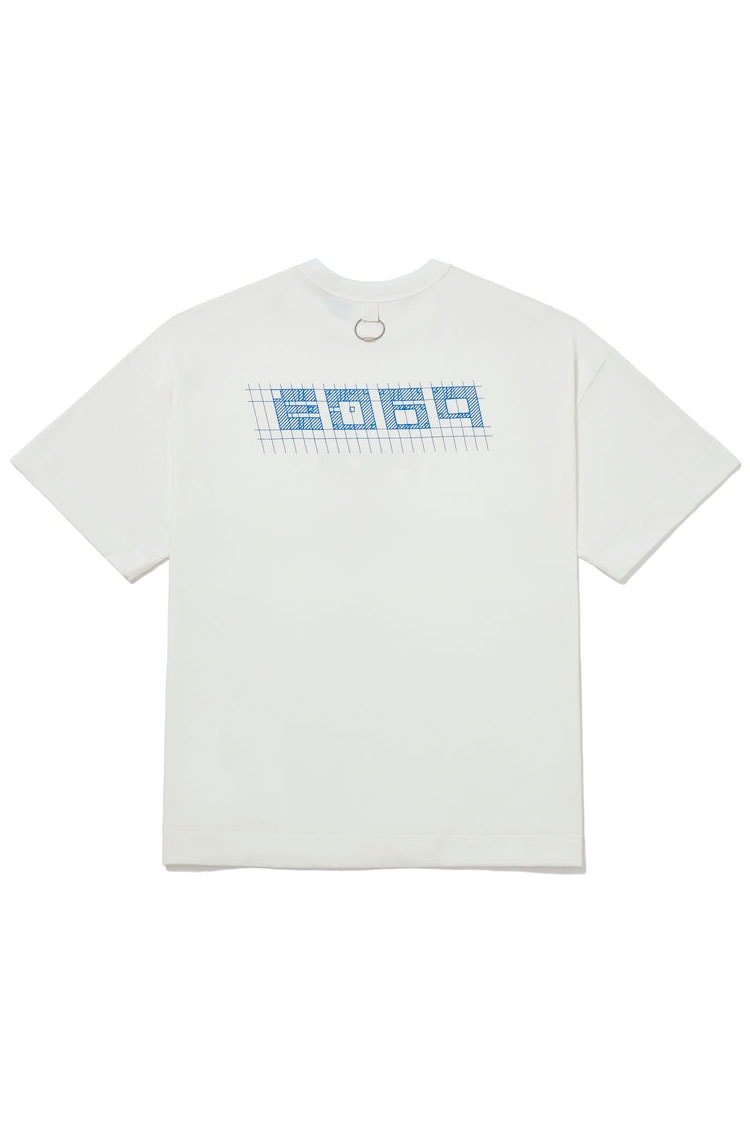 Camiseta PACE GRID Oversized Off White - NewSkull
