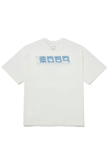 Camiseta PACE GRID Oversized Off White - NewSkull