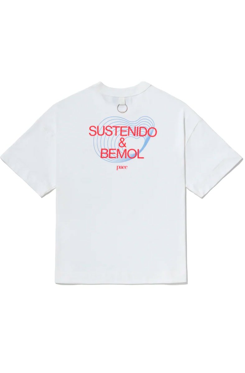 Camiseta PACE Sustenido Bemol Oversized Off - White - NewSkull