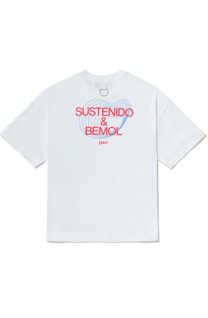 Camiseta PACE Sustenido Bemol Oversized Off - White - NewSkull